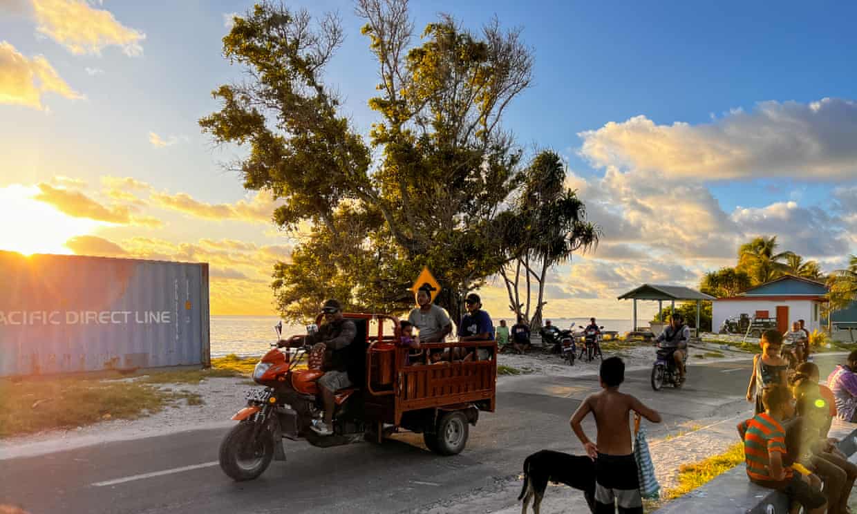 Tuvalu prime minister Feleti Teo said a controversial security clause in the Falepili Union treaty has led to fears among some in the country that Australia ‘might encroach on Tuvalu’s sovereignty’. Photograph: Kalolaine Fainu/The Guardian