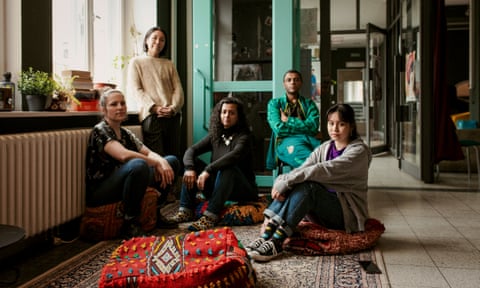The Oyoun cultural centre in Berlin-Neukölln and some of its activists.