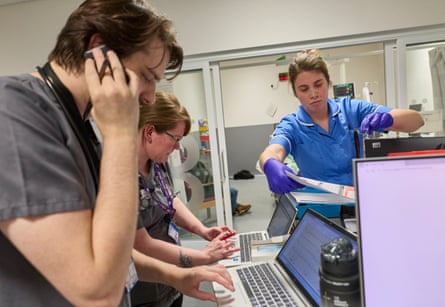 Medical staff in the Emergency Department (A&E)