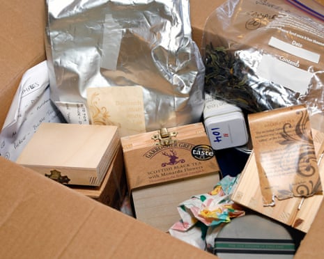 Samples of Scottish-grown teas