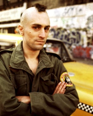 De Niro as Travis Bickle in Taxi Driver.