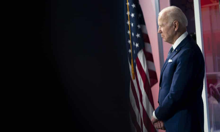 Joe Biden in Washington DC on 4 March. 