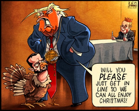 Ben Jennings sobre Trump y las conversaciones de paz de Ucrania – dibujos animados