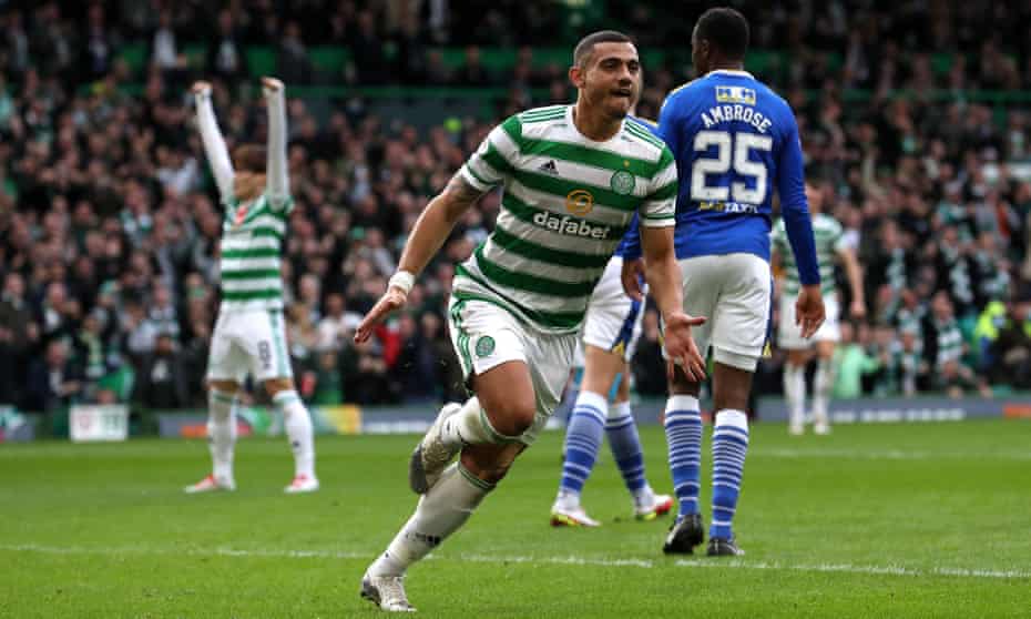giakoumakis keeps celtic on rise while hearts go top despite draw with dundee scottish premiership the guardian