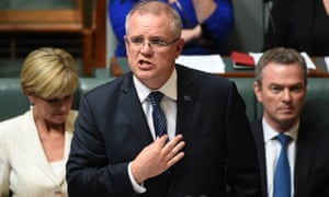The treasurer, Scott Morrison, during question time on Monday. ‘Both major parties are muscling up this session.’