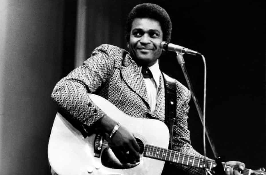 Charley Pride performs on a TV show in London in February 1975. 