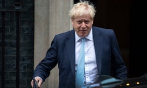 Boris Johnson outside 10 Downing Street.