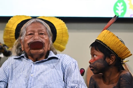 Raoni also attended the Earth Summit in Rio in 1992. But he told Reuters he had seen no progress in attitudes towards the environment since then.