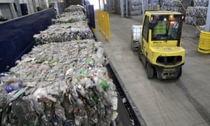 Many facilities, such as the Repreve Bottle Processing Center in Reidsville, North Carolina, have found a market for bottles and jugs, but not other plastics.