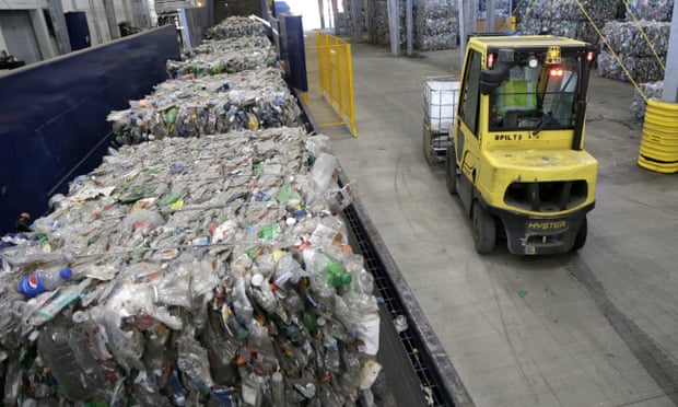 Many facilities, such as the Repreve Bottle Processing Center in Reidsville, North Carolina, have found a market for bottles and jugs, but not other plastics.