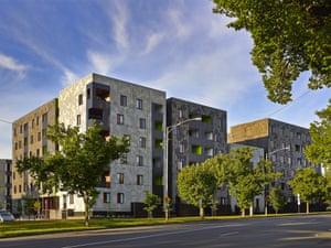 Redeveloped housing in Carlton.