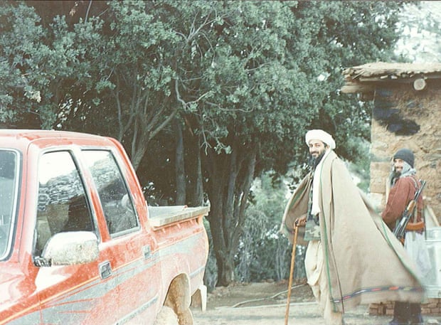 Osama bin Laden in Tora Bora, Afghanistan, in 1996