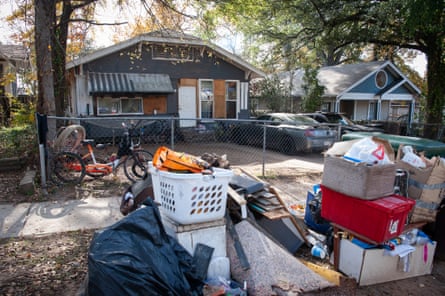 The house in Shreveport, Louisiana, where Ted Boykin died of heat stroke in the home in July 2023.