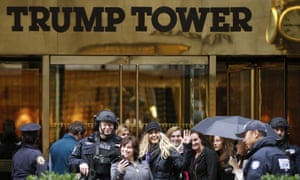 The entrance to Trump Tower in New York.