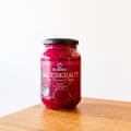 Jar of Deli Originals sauerkraut with beetroot and apple