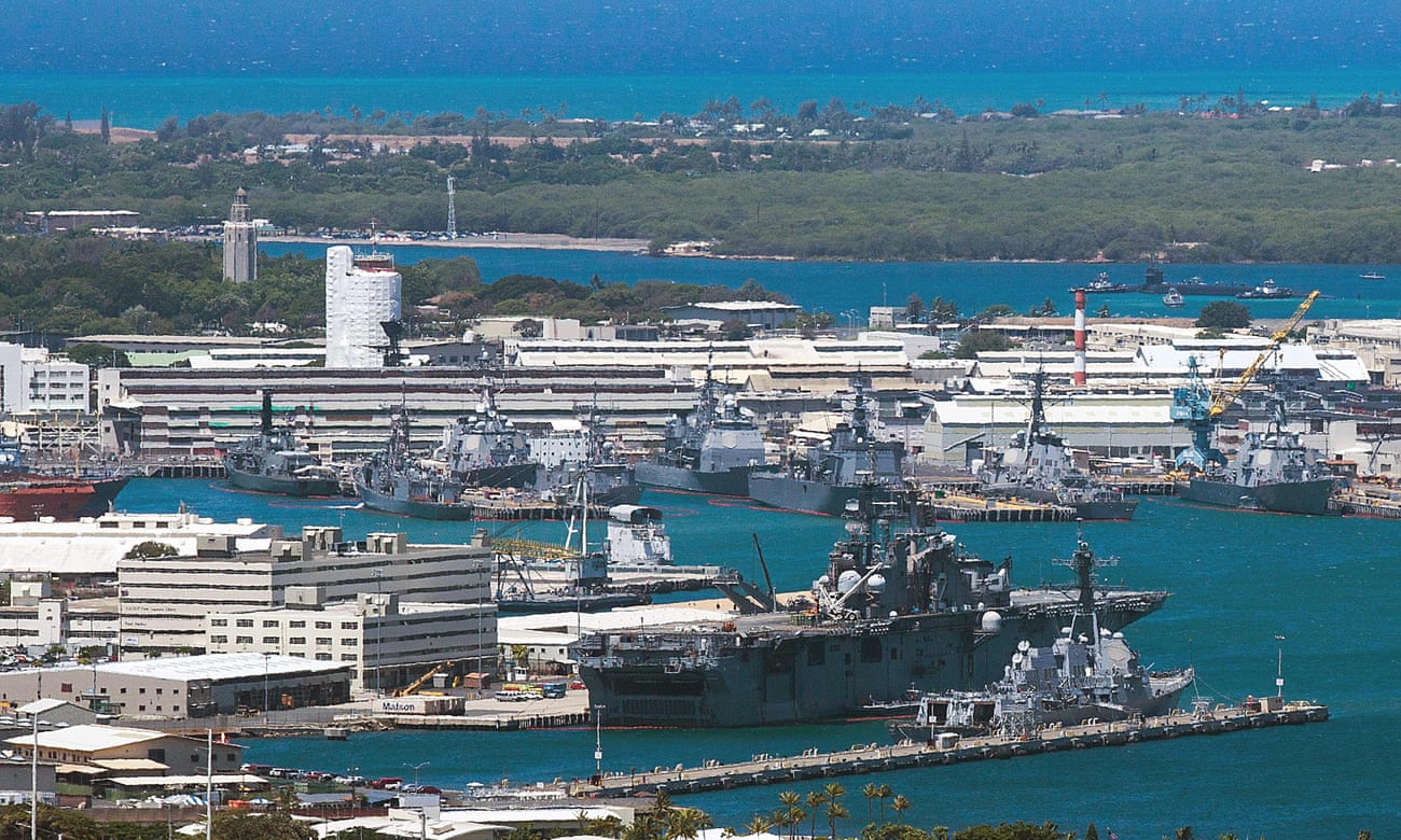 Joint Base Pearl Harbor-Hickam on the Hawaiian island of Oahu. More than 93,000 people were affected when fuel storage tanks leaked into the water supply.