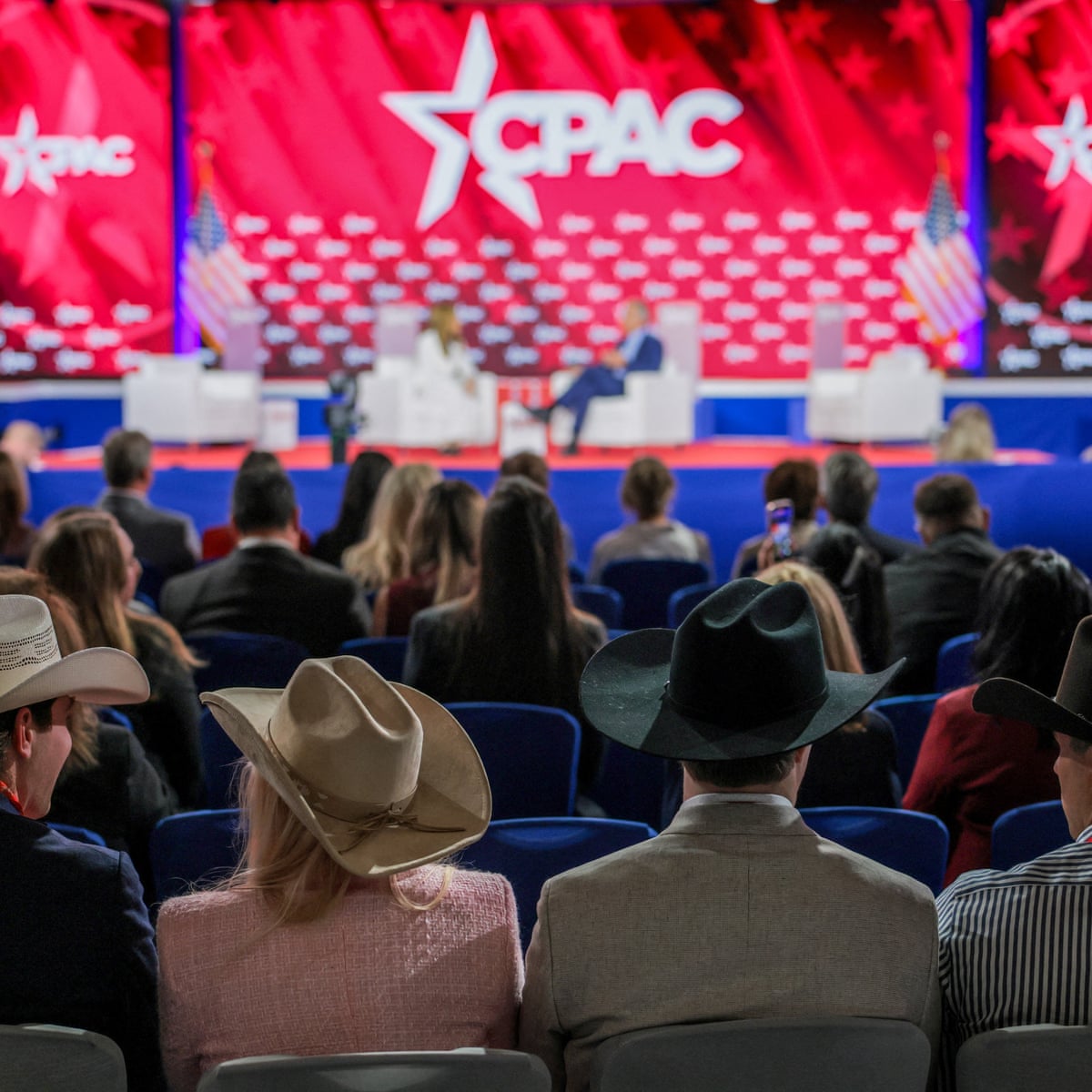 ‘It’s biblical’: Maga anxiety over Iran war on display at CPAC as Trump skips event