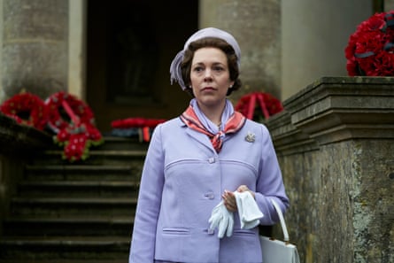 Colman as Elizabeth in The Crown.