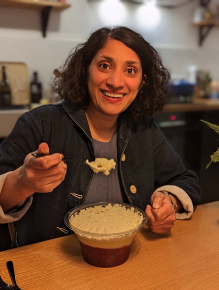 Chitra Ramaswamy eats trifle for the first time