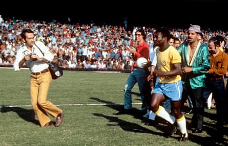 Pelé foi a estrela da final da Copa do Mundo de 1970.