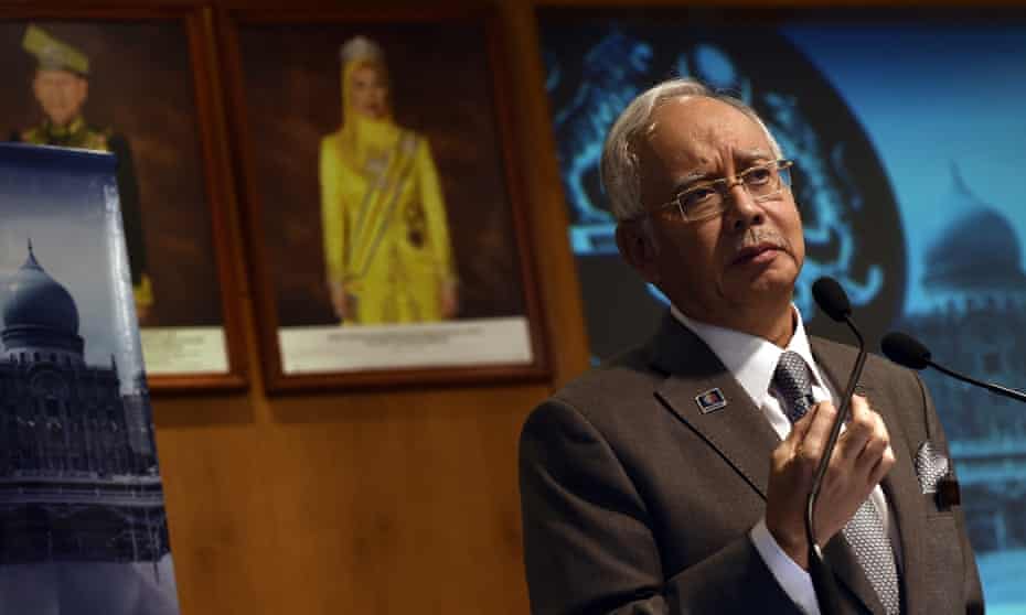 Najib Razak at the prime minister’s office in Putrajaya, Malaysia.
