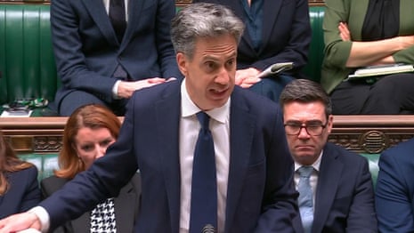 UK foreign secretary announces sanctions on trade with Israeli West Bank settlements – video | Ed Miliband | The Guardian