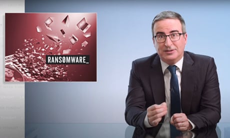 John Oliver on ransomware attacks: “If you’re thinking, hold on, is it just me or did there not used to be a ransomware attack every two months? You’re actually right. Over the past few years, it’s gone from a trickle to an absolute flood.”