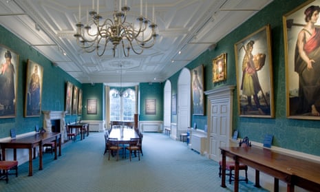 Zurbarán paintings and other works hanging in Auckland Castle, County Durham