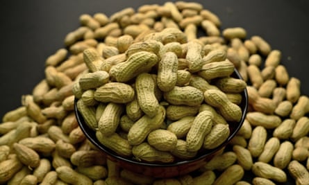 Mound of peanuts.