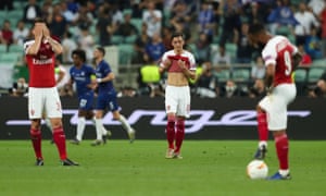 Granit Xhaka, Mesut Özil and Alexandre Lacazette