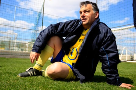 Orbán at a tournament in Felcsút.