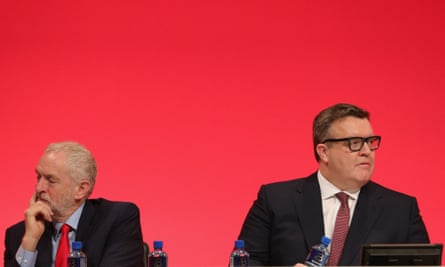 Jeremy Corbyn and Tom Watson at the Labour party conference