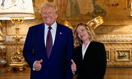 Giorgia Meloni to join far-right figures at Donald Trump inauguration | Donald Trump inauguration | The Guardian