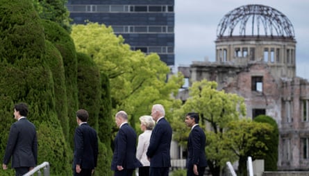 G7 leaders visit the Peace Memorial Park in Hiroshima