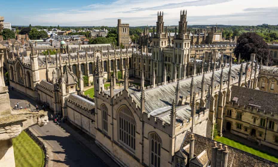 A view over All Souls College, Oxford