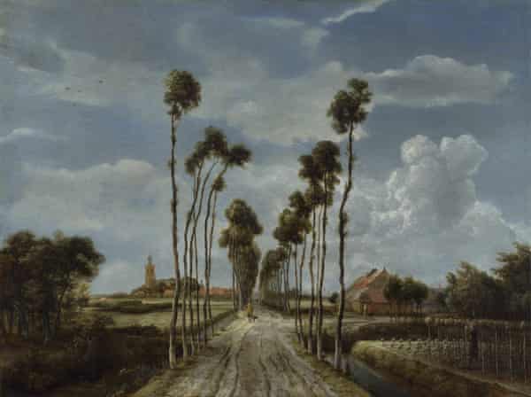 The Avenue at Middelharnis by Meindert Hobbema, 1689