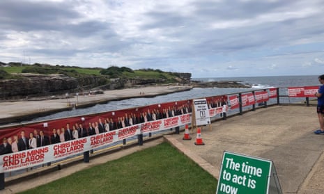 The polling venue at Clovelly surf club in Sydney’s east.