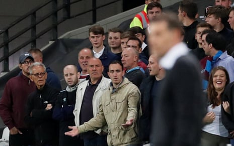West Ham United fans question manager Slaven Bilic.