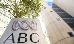 Signage stands outside of the ABC building in Sydney on 7 March 2017.