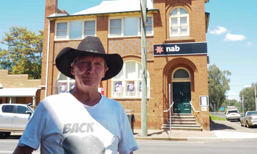 Wayne Ross, who banks at NAB Gilgandra, which has been closed all week