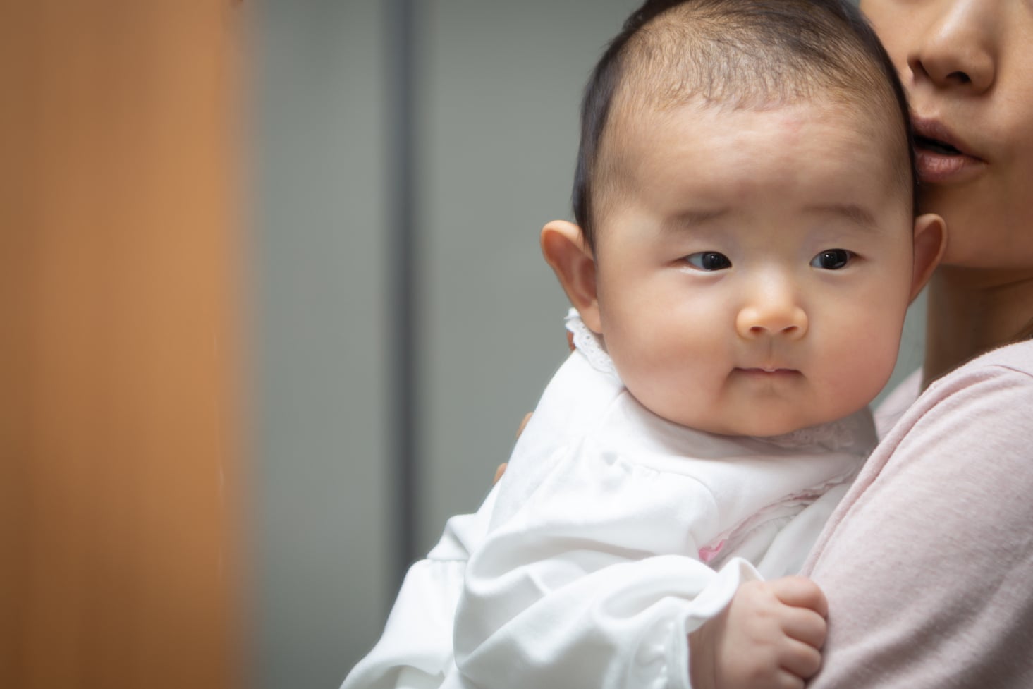 a mother and baby, in south korea a mother and baby, in south korea