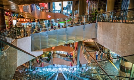 Langham Place, like many Hong Kong malls, is deliberately placed to capture natural pedestrian flows.