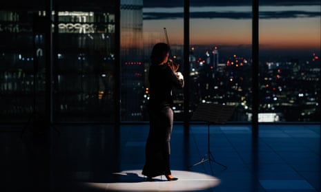 Sound of the city … the London Symphony Orchestra’s Maxine Kwok performs in short film Play: Rising.
