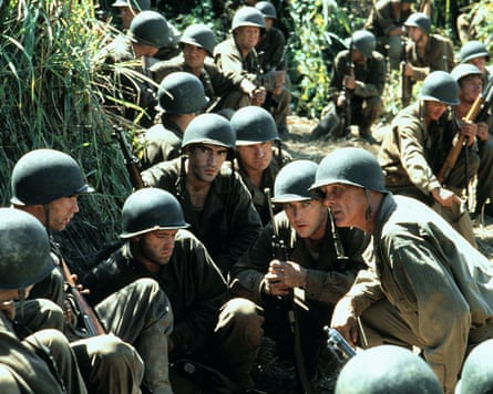 Ben Chaplin, John Cusack and Nick Nolte in The Thin Red Line.