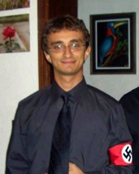 Galeazzo Bignami wearing the Nazi armband.