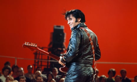Elvis Presley in his 1968 comeback special on NBC.