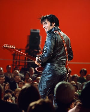 For his 1968 comeback show, Elvis opted for top-to-toe leather. While his matte biker jacket lacked the bright embellishment often favoured by designers today, his cocksure swagger (as well as that of other famous leather wearers of the era, among them Marlon Brando) typifies rock nonchalance. Itâs a look that todayâs chart-botherers, including Alex Turner, continue to channel