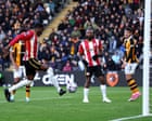 Ouattara, Brentford'a bir puanı getirdi, Hull iç sahadaki yenilmezlik serisini sürdürdü