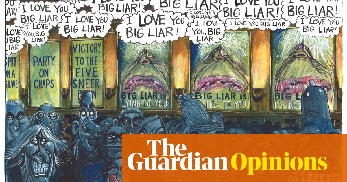 Martin Rowson on the Conservatives and Partygate – cartoon