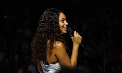 Solange performs at the Sydney Opera House for the Vivid fevistal
